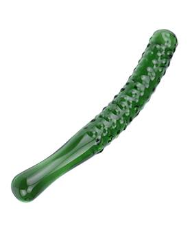 Green Bubble Glass Massager