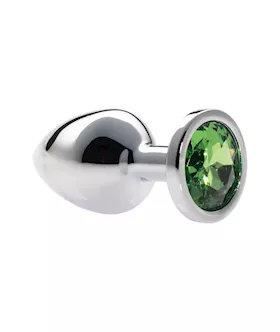 Kink Range Alloy Gem Butt Plug - 3.2 Inch