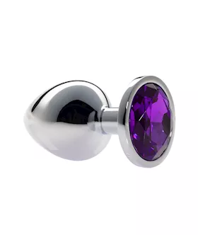 Kink Range Alloy Gem Butt Plug - 3.7 Inch
