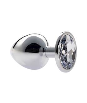 Kink Range Alloy Gem Butt Plug  37 Inch