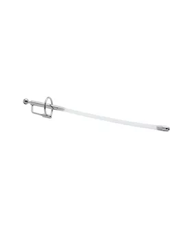 Kink Range Stainless Steel And Clear Cum Through Plug - 8.8 Inch