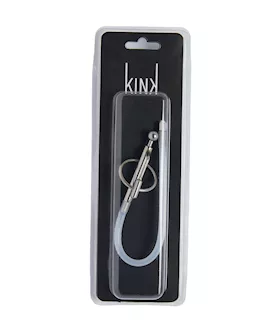 Kink Range Stainless Steel And Clear Cum Through Plug - 8.8 Inch