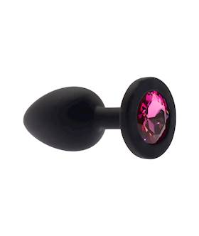 Kink Range Silicone Gemmed Butt Plug  28 Inch