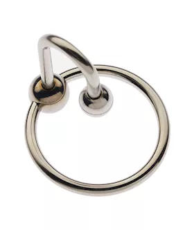 Kink Stainless Steel Ball End Head Ring - 28mm