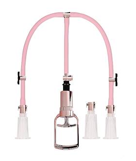 Clitoral and Nipple Pump Set Medium Rose Gold