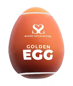 Share Satisfaction Masturbator Egg - Golden 