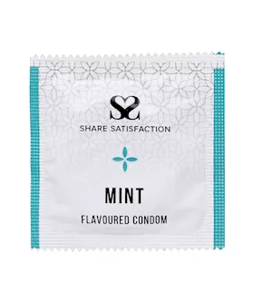 Share Satisfaction Mint Flavoured Condom - Single