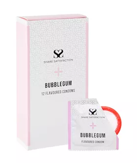 Share Satisfaction Bubblegum Flavoured Condom - 12 Pack