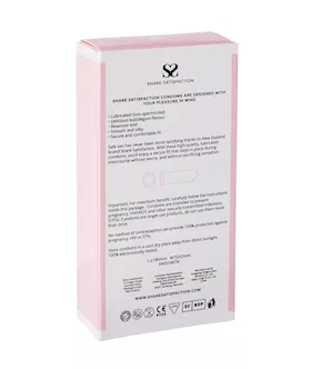 Share Satisfaction Bubblegum Flavoured Condom - 12 Pack