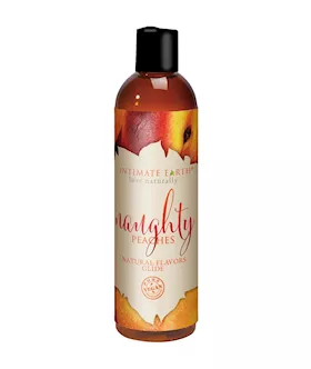 Intimate Earth Natural Flavours Glide - Naughty Peaches
