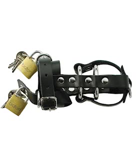 Leather Total Chastity Device