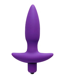 Aria Vibrating Silicone Butt Plug Small