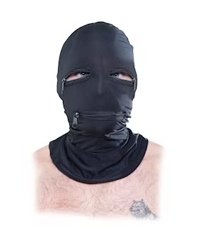 Fetish Fantasy  Zipper Face Hood