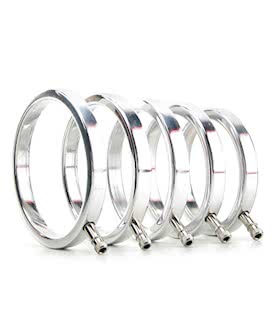 Electrastim Solid Metal Cock Ring Set 5 Sizes