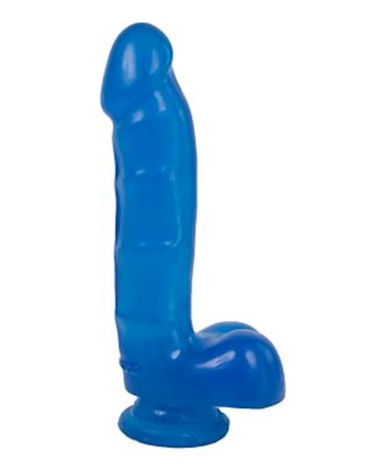 Jelly Jewel Cock with Suction Cup Sapphire