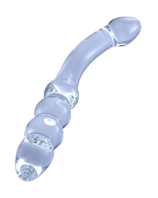 Double ended crystal pyrex glass dildo artificial penis g spot simulator adult sex toys for woman