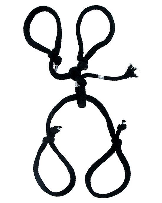 FETISH FANTASY SILK ROPE HOG TIE