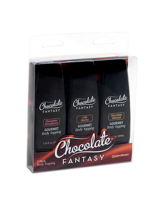 Chocolate Fantasy Body Topping Sampler 3Pack 37ml
