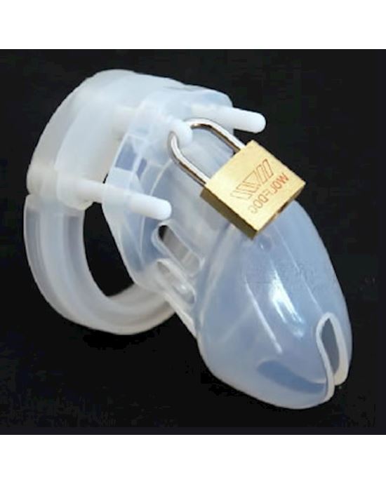 Silicone Male Chastity Device Clear