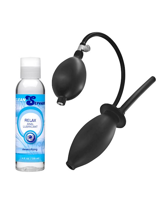 Enema Anal Stretching Kit with Plug and Desensitizing Lube