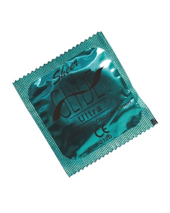 Glyde Ultra Sheer Natural Condom 100 Bulk Pack