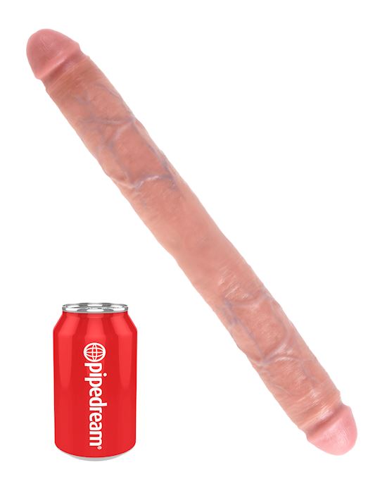 King Cock 16 Inch Thick Double Dildo Flesh