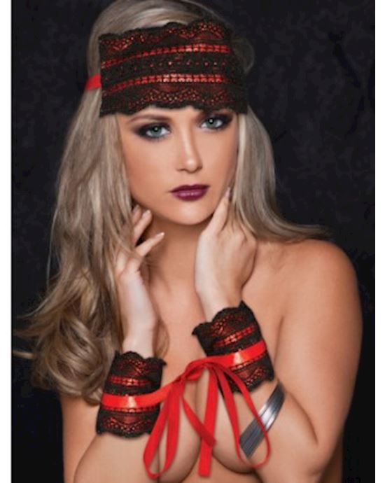 Satin and Lace Lovers Kit Red