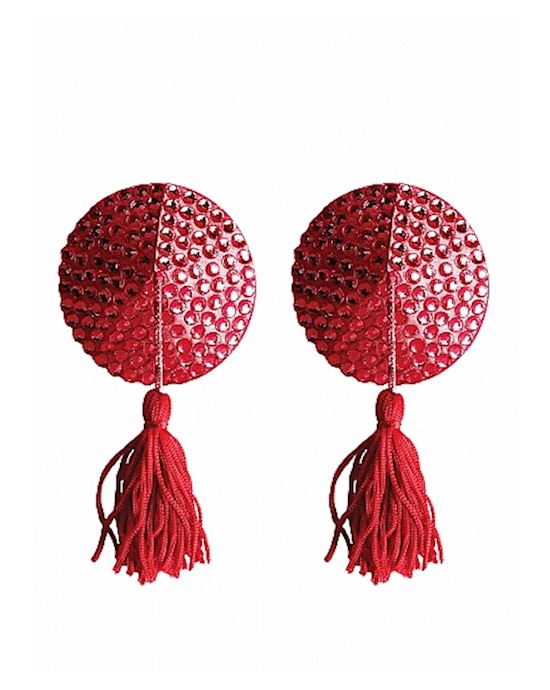Nipple Tassels Round Red