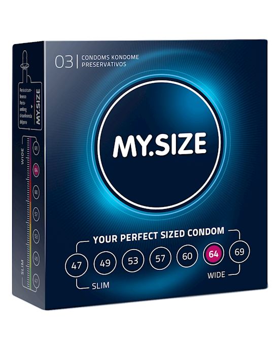 My Size Condoms 64mm 3pk