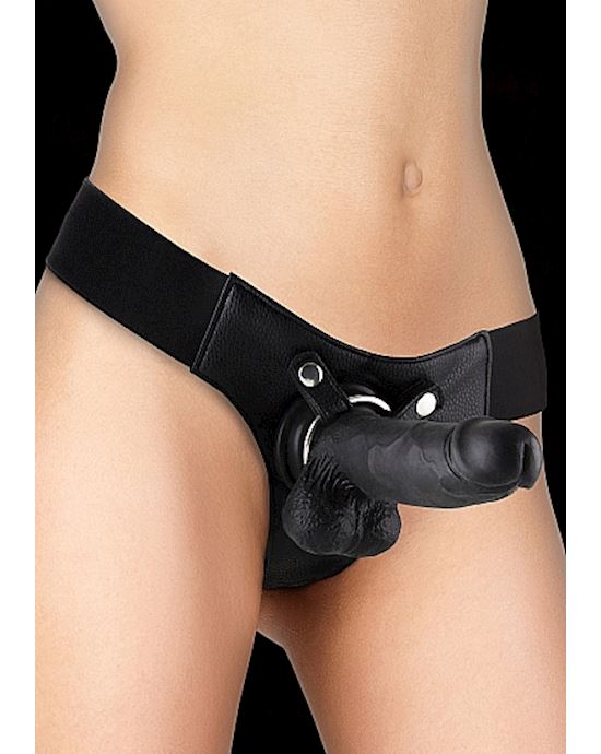 Realistic 8 Inch StrapOn Black