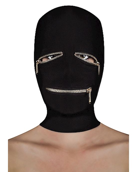Zipper Mask with Eye and Mouth Zipper