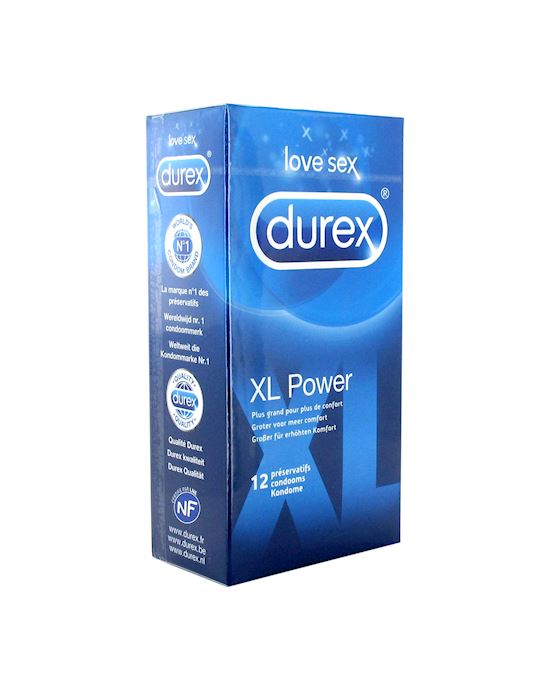 Durex XL Power Condoms 12 pcs