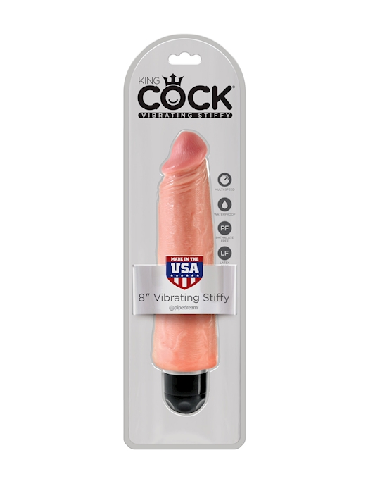 King Cock 8 in Vibrating Stiffy