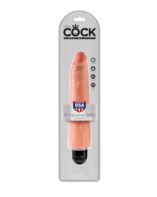 King Cock 9 in Vibrating Stiffy