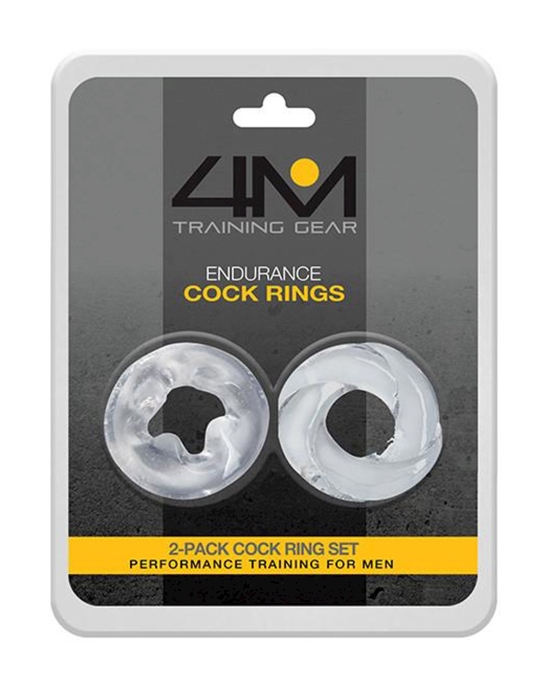 4M Endurance Cock Rings 2 Pack