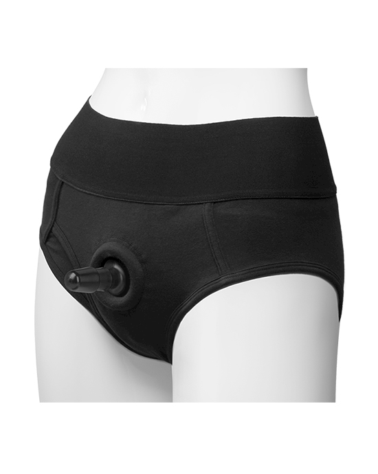 VacULock Panty Harness With Plug Briefs LXL