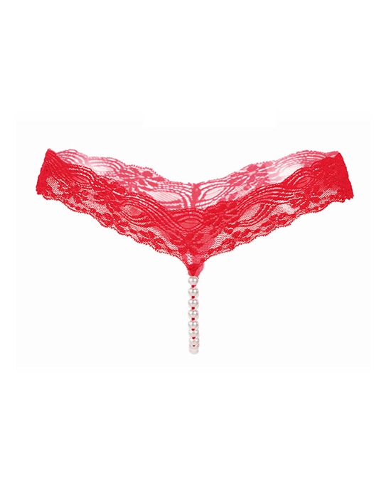 Amore Lacy Pearl Thong