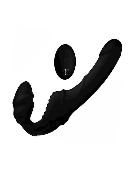 Pro Rider 9X 85 Vibrating Silicone Strapless Strap On with Remote Control