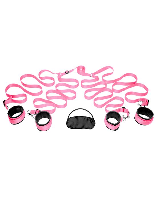 Frisky Pink Bedroom Restraint Kit