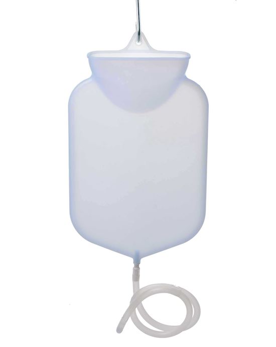 Silicone Open Flow Top Douche and Enema Bag